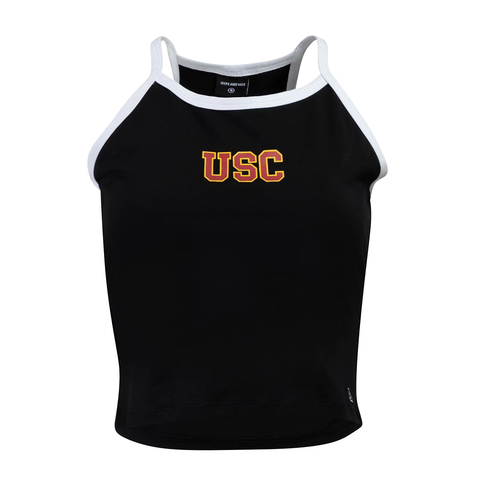 USC Trojans Women's Hype and Vice Black Retro Tank