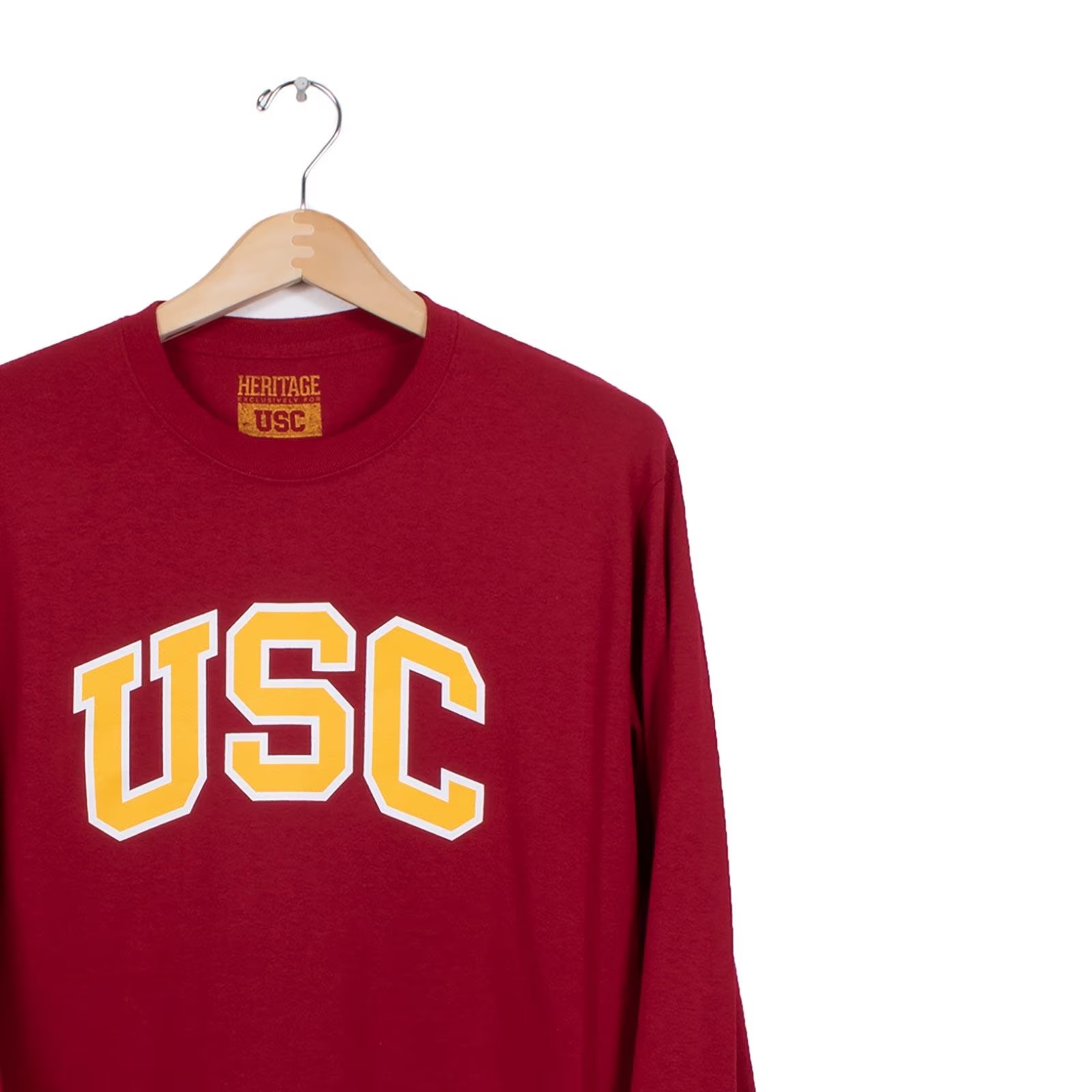 USC Trojan Basics Cardinal Arch Stroke Long Sleeve T-Shirt