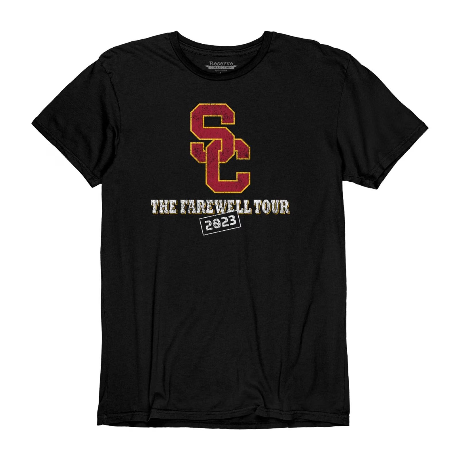 USC Trojans Black Football 2023 Farewell Tour T-Shirt