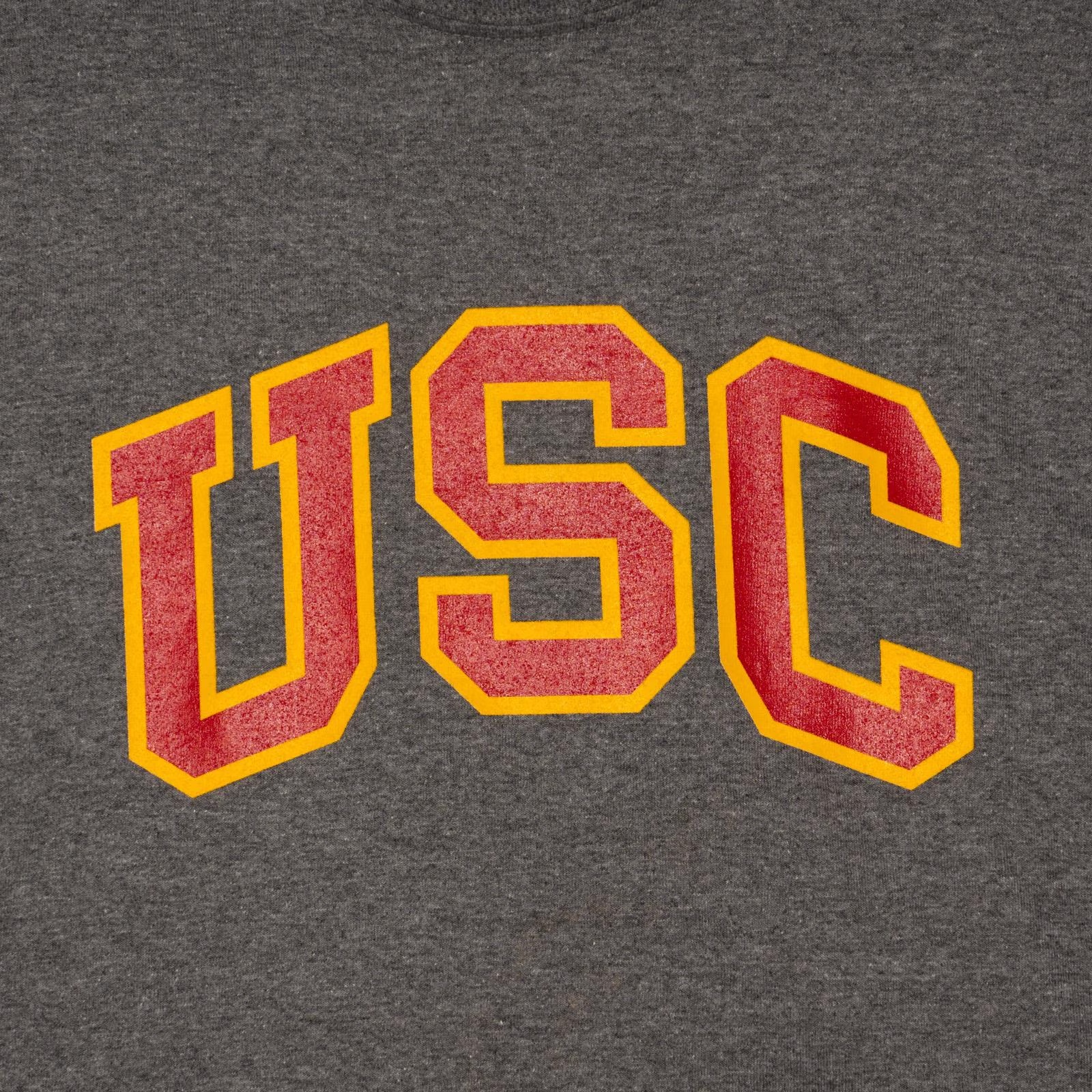 USC Trojan Basics Charcoal Arch Stroke Long Sleeve T-Shirt