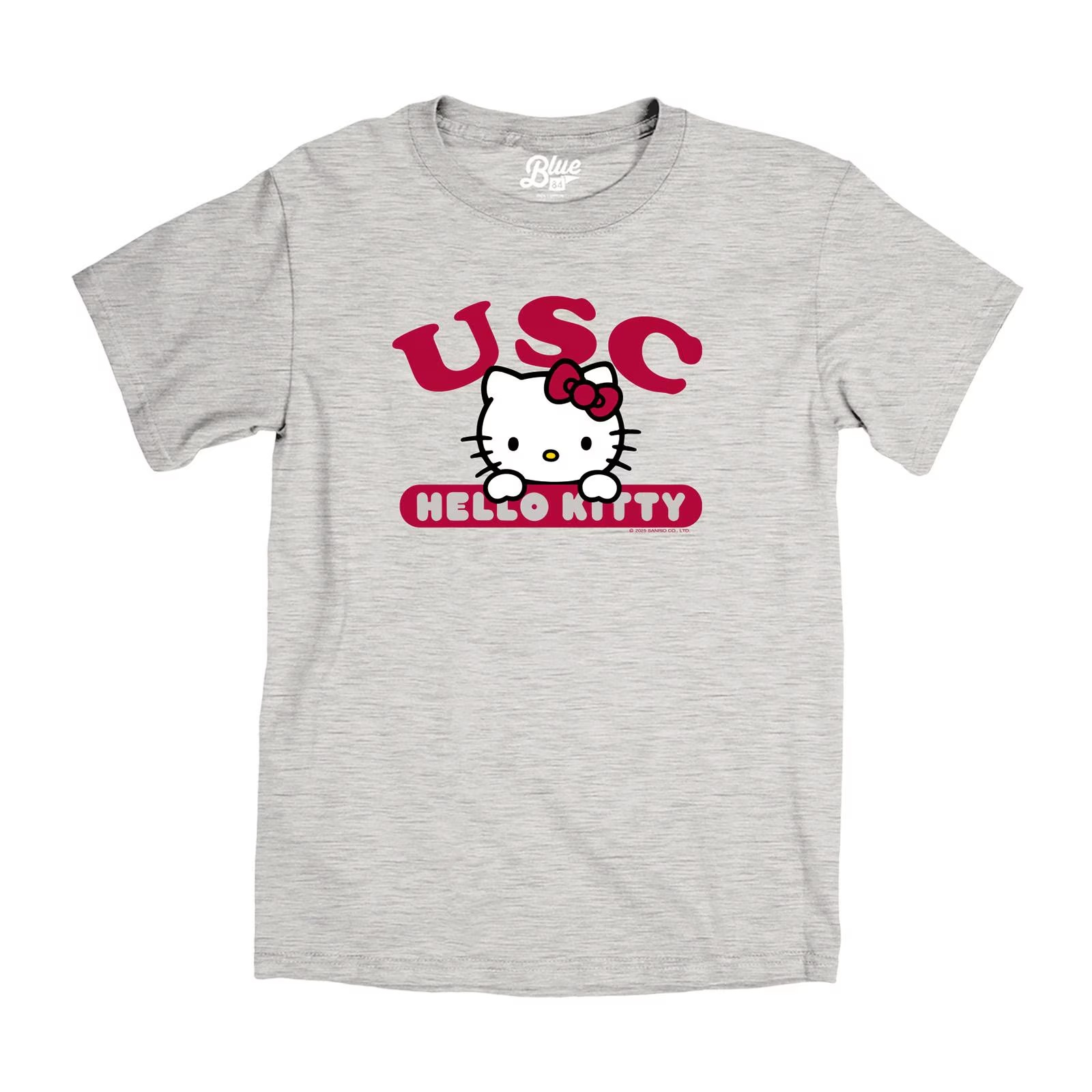 USC Trojans Unisex Gray Hello Kitty Quick Look Tamarac Ringspun T-Shirt