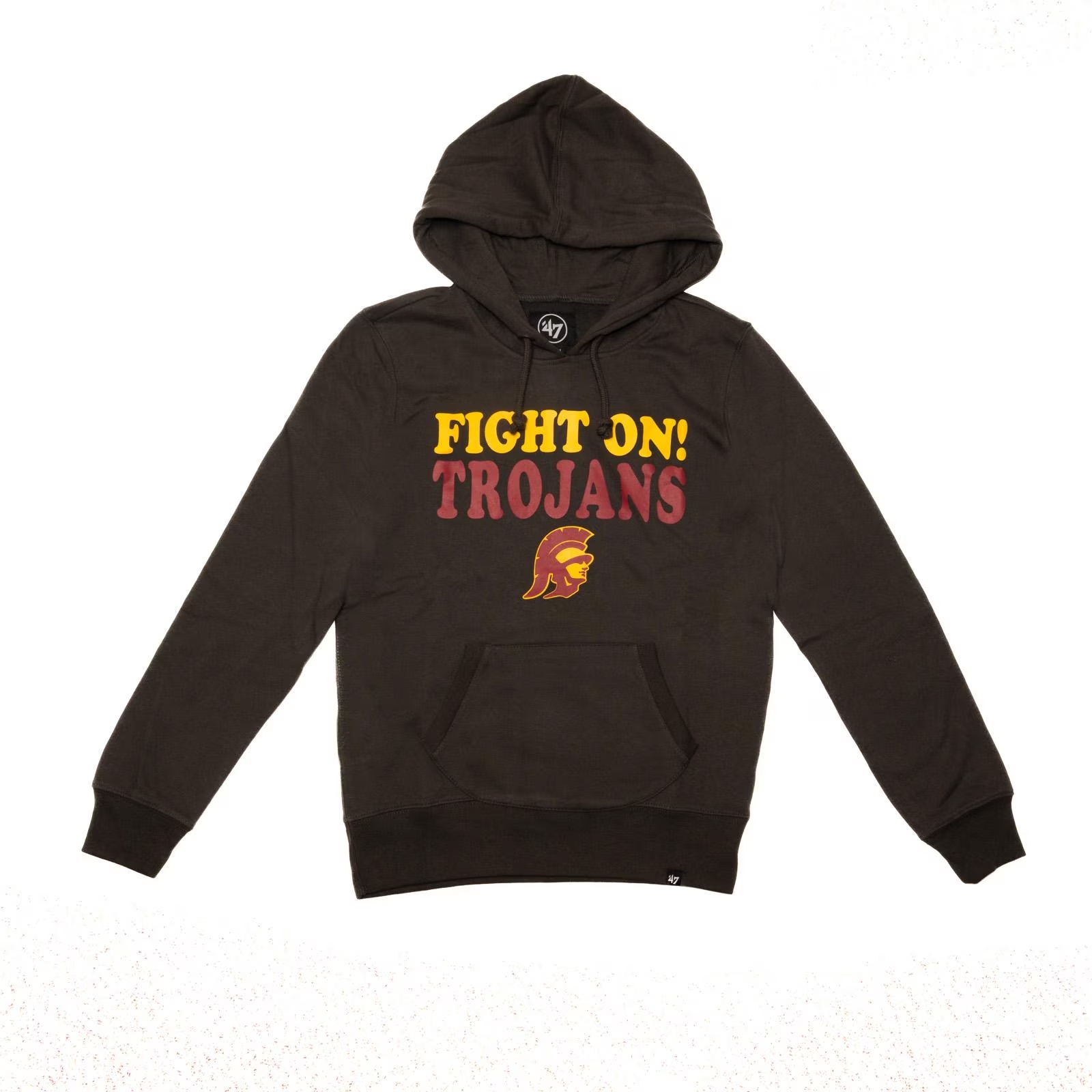 USC Trojans Women's '47 Black Fight On Trojans Headline Pullover Hoodie