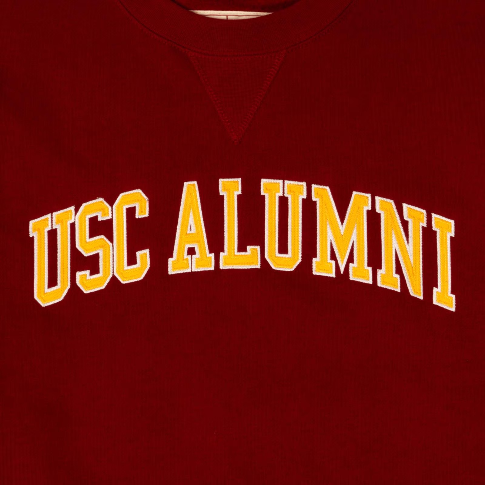 USC Trojans Heritage Cardinal Arch Alumni Tackle Twill Crew Sweatshirt
